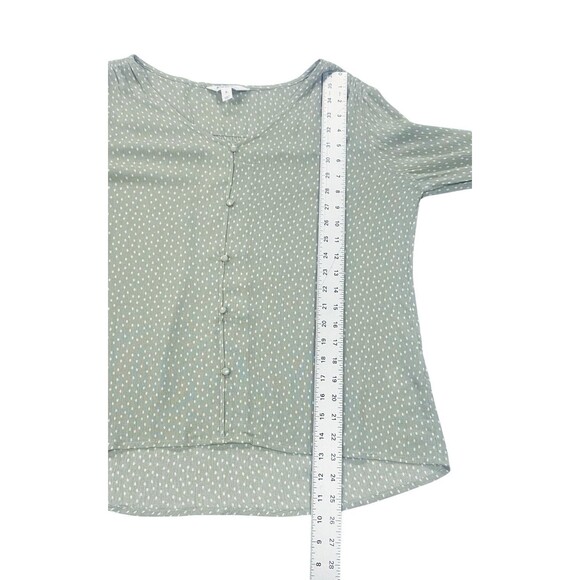 Market & Spruce Light Green in Polka Dot Print Lightweight Shirt Size Medium - Picture 8 of 8